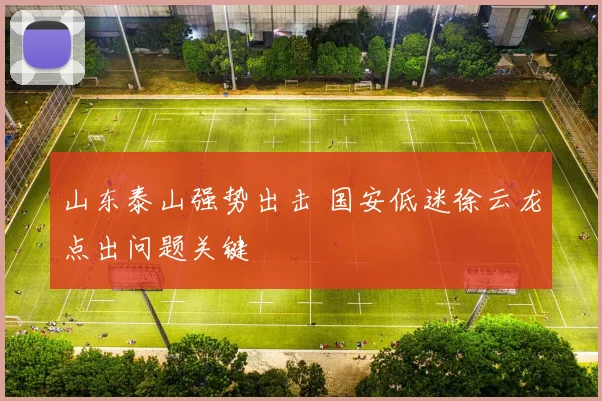 山东泰山强势出击 国安低迷徐云龙点出问题关键